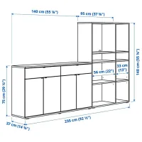 Etajeră Ikea Vihals White / MDF photo 4