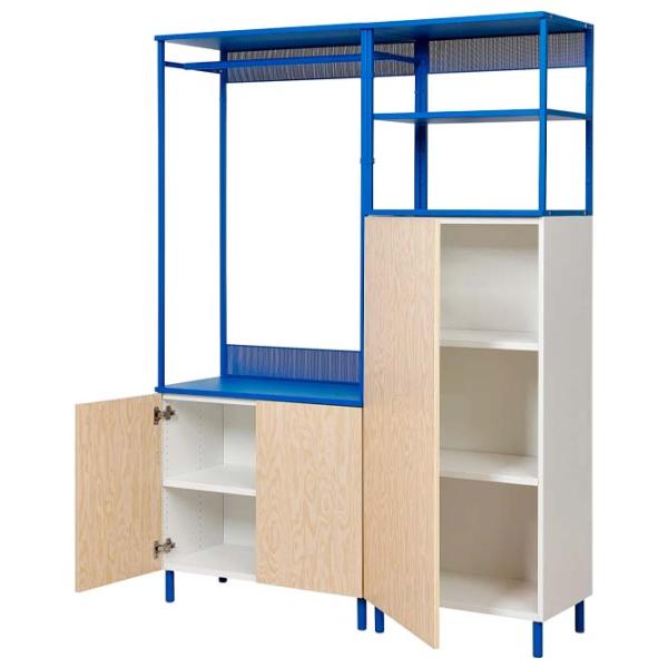 Стеллаж Ikea Platsa Бело-голубой / МДФ photo 1 Стеллаж Ikea Platsa Бело-голубой / МДФ photo 1