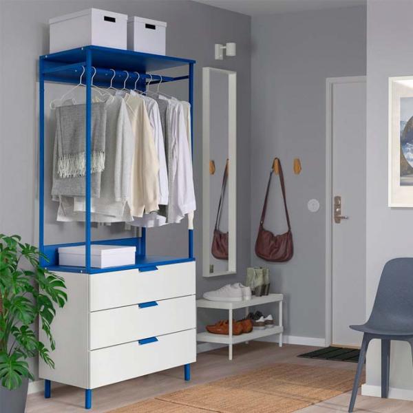 Etajeră Ikea Platsa White-Blue / MDF photo 3
