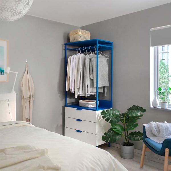 Etajeră Ikea Platsa White-Blue / MDF photo 4