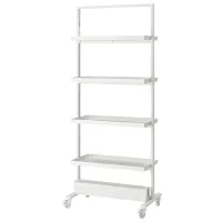 Стеллаж с коробками Ikea Mittzon 205 x 85 x 50см cm / Металл / White