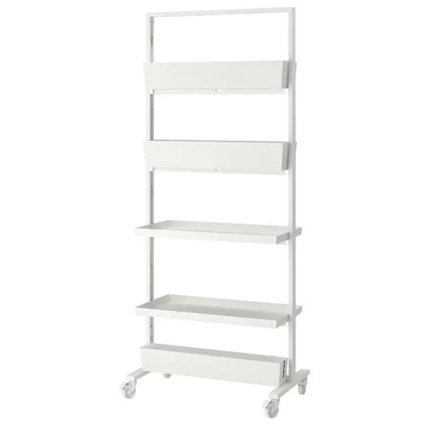 Стеллаж с коробками Ikea Mittzon 205 x 85 x 50см cm / Металл / White photo 1