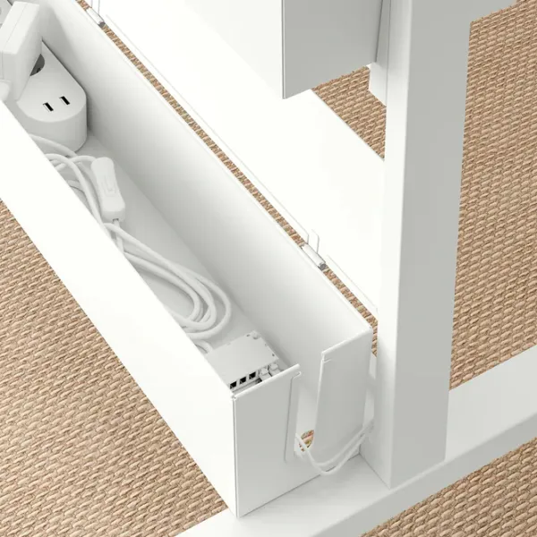 Стеллаж с коробками Ikea Mittzon 205 x 85 x 50см cm / Металл / White photo 3