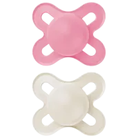 Соска ортодонтическая MAM Mat Original Start Для девочек / 0 месяцев - 2 месяцев / Силикон / Розовый