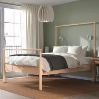 Кровать Ikea Gjora Lonset 160 x 200 см / Шпон / Wood photo 2