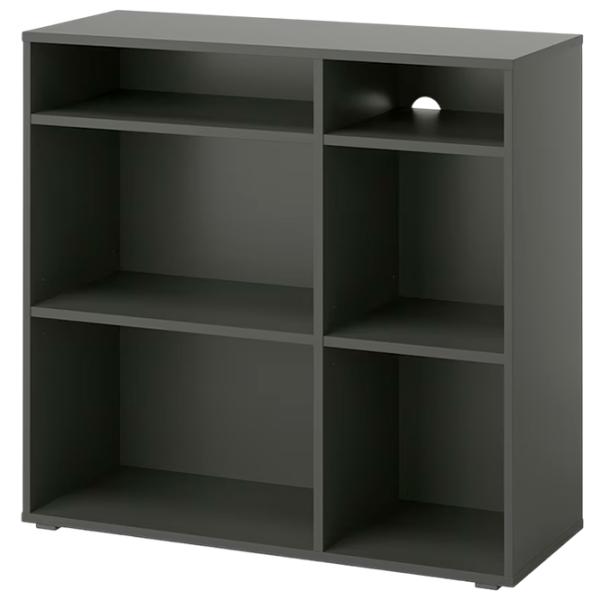 Стеллаж Ikea Vihals 90 x 95 x 37см cm / ЛДСП / Темно-серый photo 1