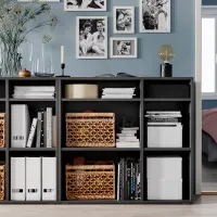 Стеллаж Ikea Vihals 90 x 95 x 37см cm / ЛДСП / Темно-серый photo 3