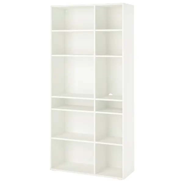 Стеллаж Ikea Vihals 200 x 95 x 37см cm / ЛДСП / White photo 1