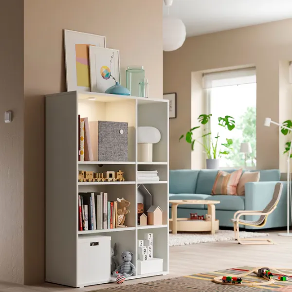 Стеллаж Ikea Vihals 140 x 95 x 37см cm / ЛДСП / White photo 4