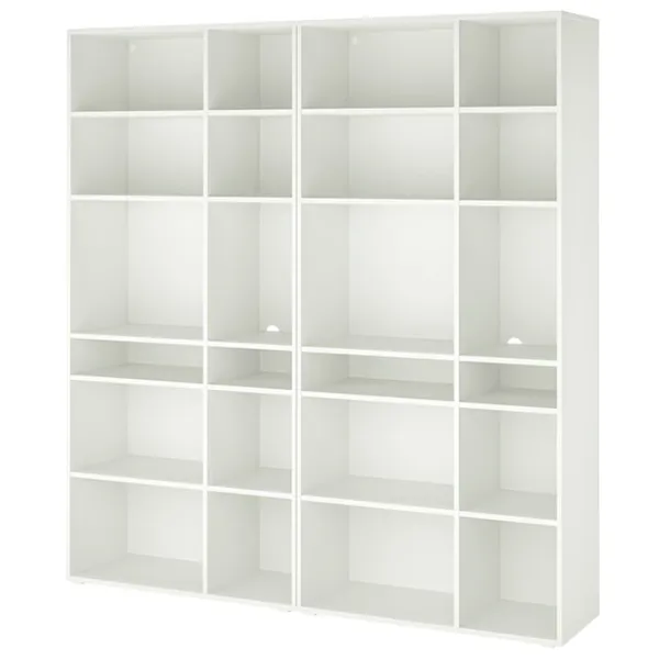 Стеллаж Ikea Vihals 200 x 190 x 37см cm / ЛДСП / White photo 1