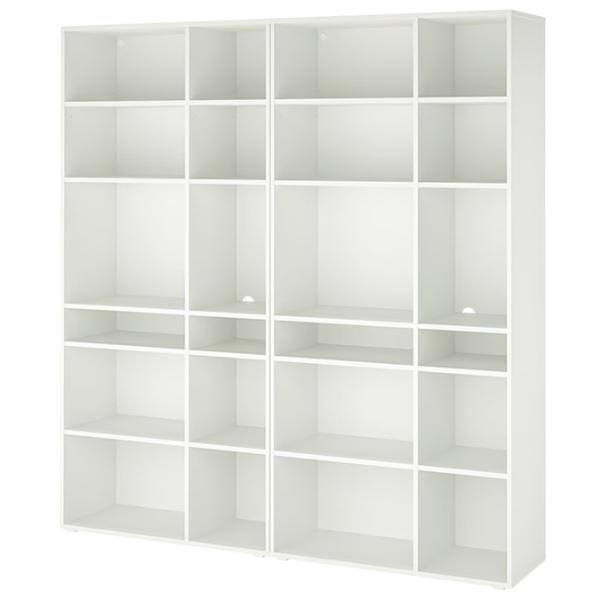 Стеллаж Ikea Vihals 200 x 190 x 37см cm / ЛДСП / White photo 1