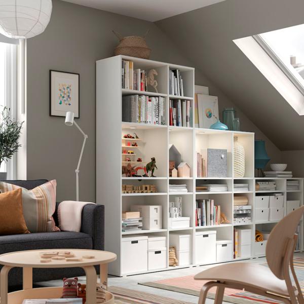 Стеллаж Ikea Vihals 200 x 286 x 37см cm / ЛДСП / White photo 2