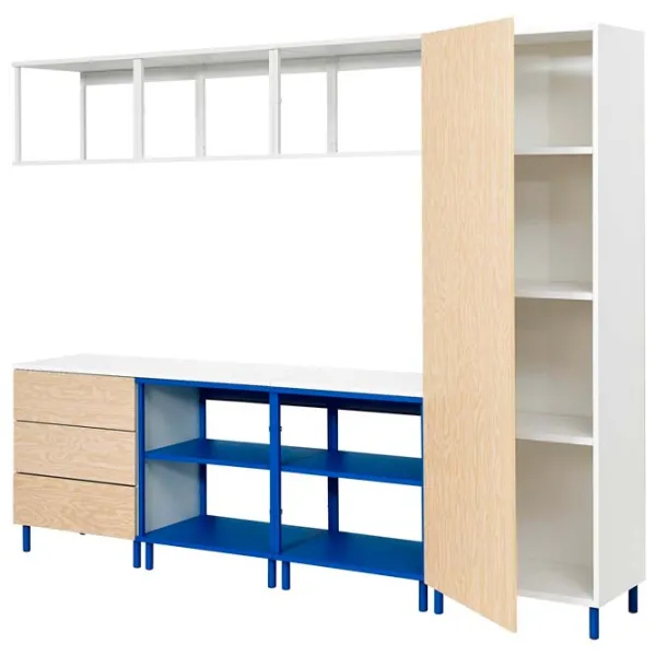 Etajeră Ikea Platsa White-Blue / Oțel photo 1