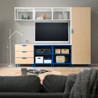 Etajeră Ikea Platsa White-Blue / Oțel photo 4
