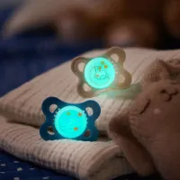 Suzetă cu tetina ortodontică MAM Planet Love Original Night Pentru băieți / 2 luni - 6 luni / Silicon / Blue photo 4