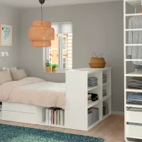 Кровать Ikea Platsa 2 140 x 200 см / ЛДСП / Белый photo 4