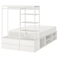 Кровать Ikea Platsa 4 140 x 200 см / Массив / Белый