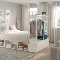 Кровать Ikea Platsa 4 140 x 200 см / Массив / Белый photo 4