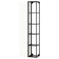 Стеллаж Ikea Enhet ЛДСП / Антрацит Белый
