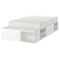 Кровать Ikea Platsa 4 140 x 200 см / Массив / Белый