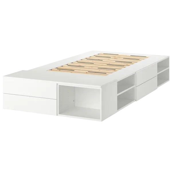 Кровать Ikea Platsa 4 140 x 200 см / Массив / Белый photo 2