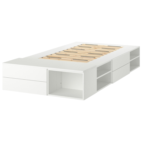 Кровать Ikea Platsa 4 140 x 200 см / Массив / Белый photo 2