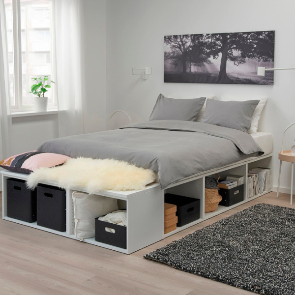 Кровать Ikea Platsa 140 x 200 см / Массив / Белый photo 3