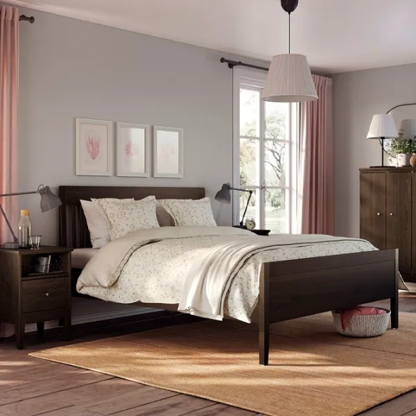 Кровать Ikea Idanas Luroy 160 x 200 см / Шпон / Коричневый photo 4