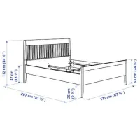 Кровать Ikea Idanas Luroy 160 x 200 см / Шпон / Коричневый photo 6