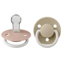 Соска круглая Bibs De lux 150216  Для девочек / 0 месяцев - 36 месяцев / Силикон / Ваниль
