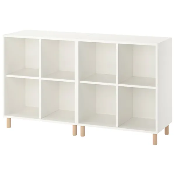 Стеллаж Ikea Eket 80 x 140 x 35см cm / ЛДСП / White photo 1