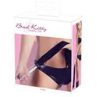 Bici Bad Kitty Leather Flogger Glass Black photo 5