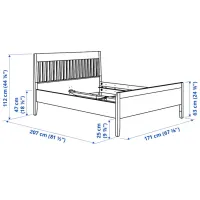 Pat Ikea Idanas Luroy 160 x 200 cm / Furnir / White photo 6