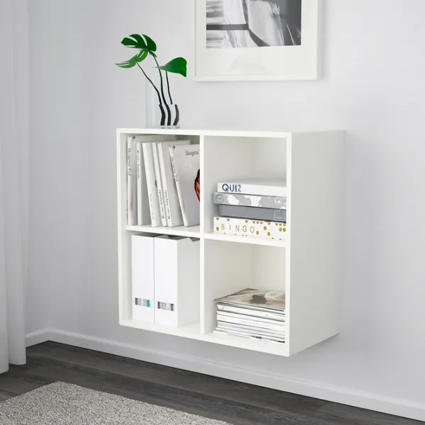 Стеллаж Ikea Eket 70 x 70 x 35см cm / ЛДСП / White photo 2