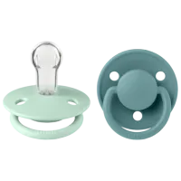 Suzetă cu tetina rotundă Bibs De lux 150232  Unisex / 0 luni - 36 luni / Silicon / Island Sea