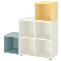 Стеллаж Ikea Eket 105 x 107 x 35см cm / ЛДСП / Жёлтый