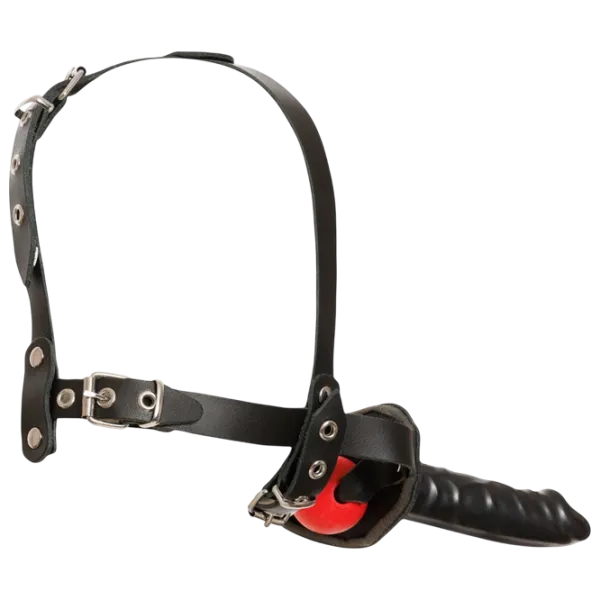 Кляп Zado Leather Head Harness with Dildo Черный photo 4 Кляп Zado Leather Head Harness with Dildo Черный photo 4
