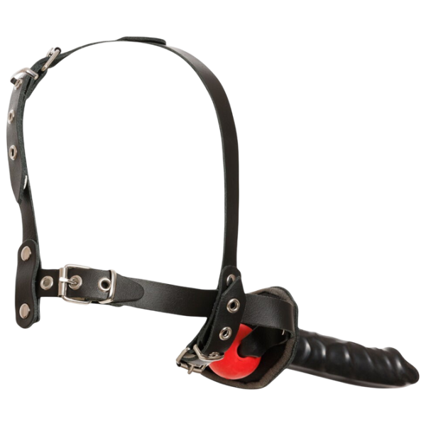 Кляп Zado Leather Head Harness with Dildo Черный photo 4 Кляп Zado Leather Head Harness with Dildo Черный photo 4