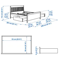 Pat Ikea Idanas 160 x 200 cm / Furnir / White photo 6
