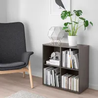 Стеллаж Ikea Eket 72 x 70 x 35см cm / ЛДСП / Темно-серый photo 2