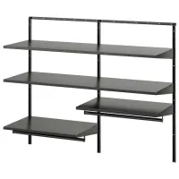 Etajeră Ikea Boaxel Anthracite / PAL