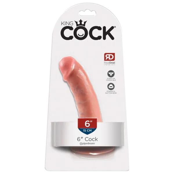 Дилдо King Cock Flesh (17 см) / Skin color light photo 5
