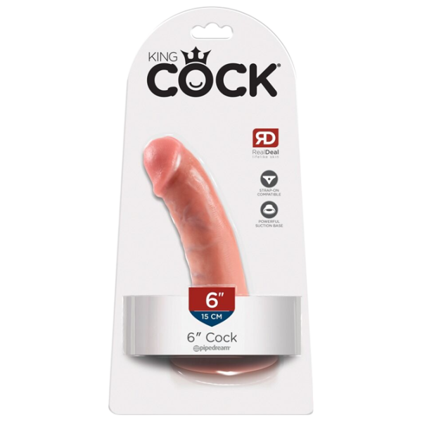 Дилдо King Cock Flesh (17 см) / Skin color light photo 5