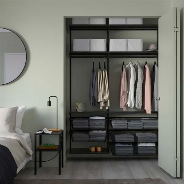 Etajeră Ikea Boaxel Anthracite / Oțel photo 2