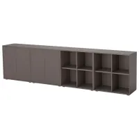 Стеллаж Ikea Eket 72 x 280 x 35см cm / ЛДСП / Темно-серый