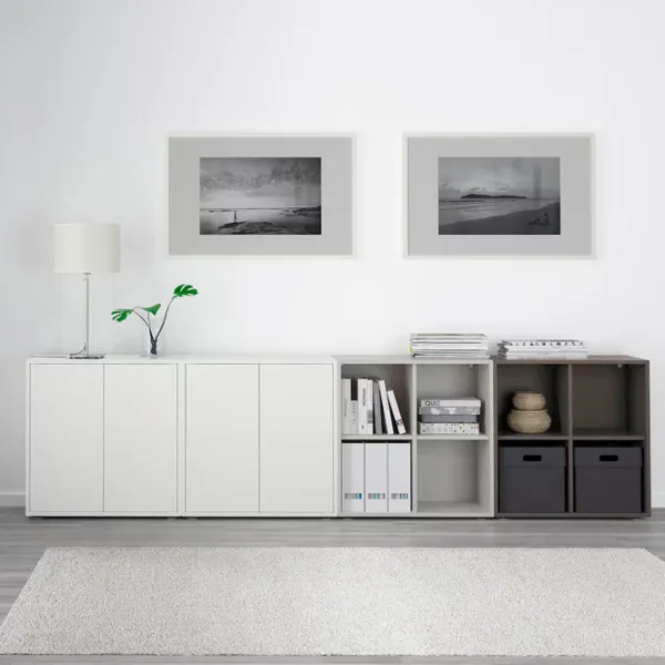 Стеллаж Ikea Eket 72 x 280 x 35см cm / ЛДСП / Темно-серый photo 4