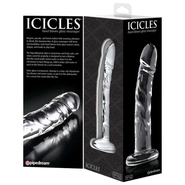 Дилдо Icicles No.62 (18 см) / Прозрачный photo 2