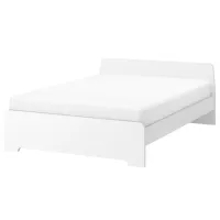 Кровать Ikea Askvoll Luroy 140 x 200 см / ЛДСП / Белый