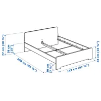 Pat Ikea Askvoll Luroy 140 x 200 cm / PAL / White photo 7