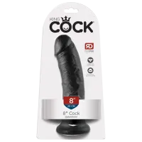 Dildo King Cock 8 " (21.5 cm) / Black photo 4